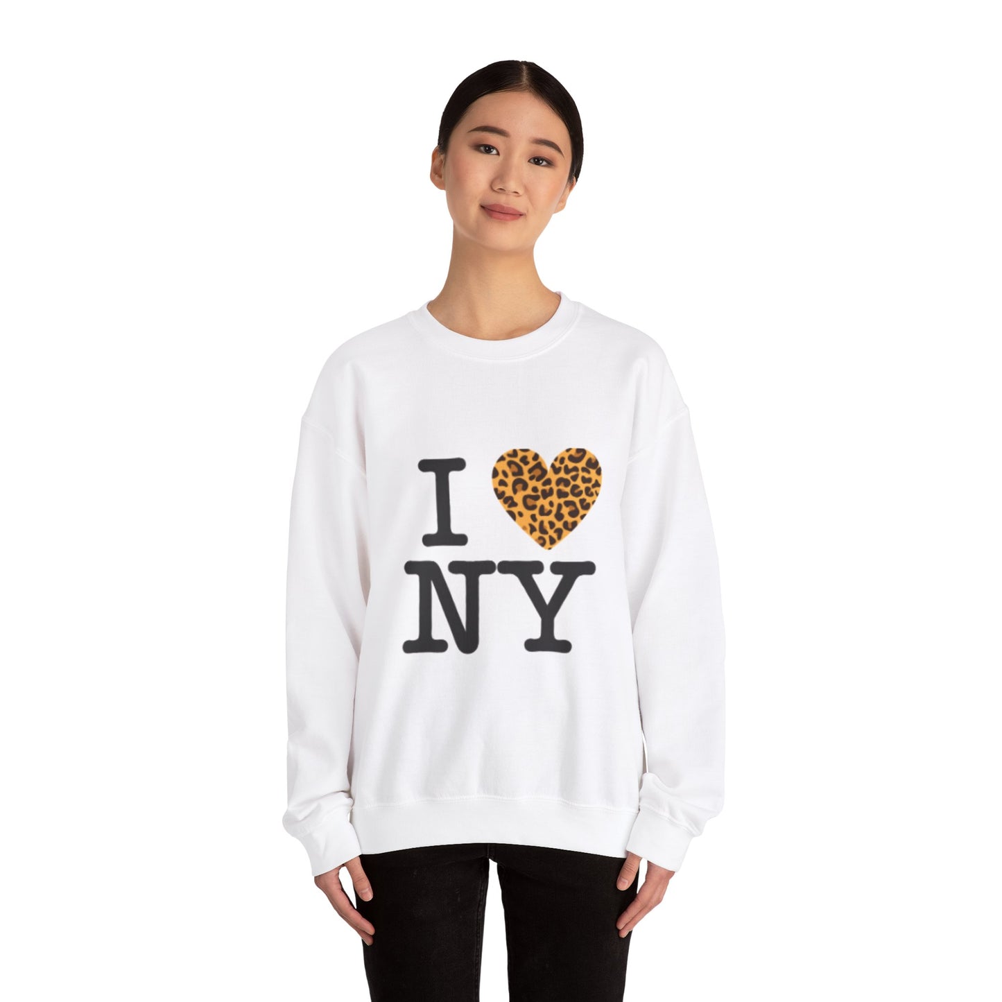 "I Heart NY" Cheetah Print Crewneck