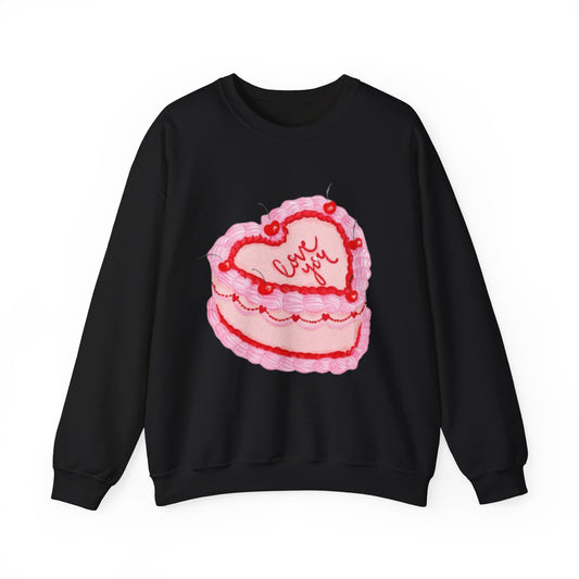 "Love You On Cake™ Crewneck Sweatshirt