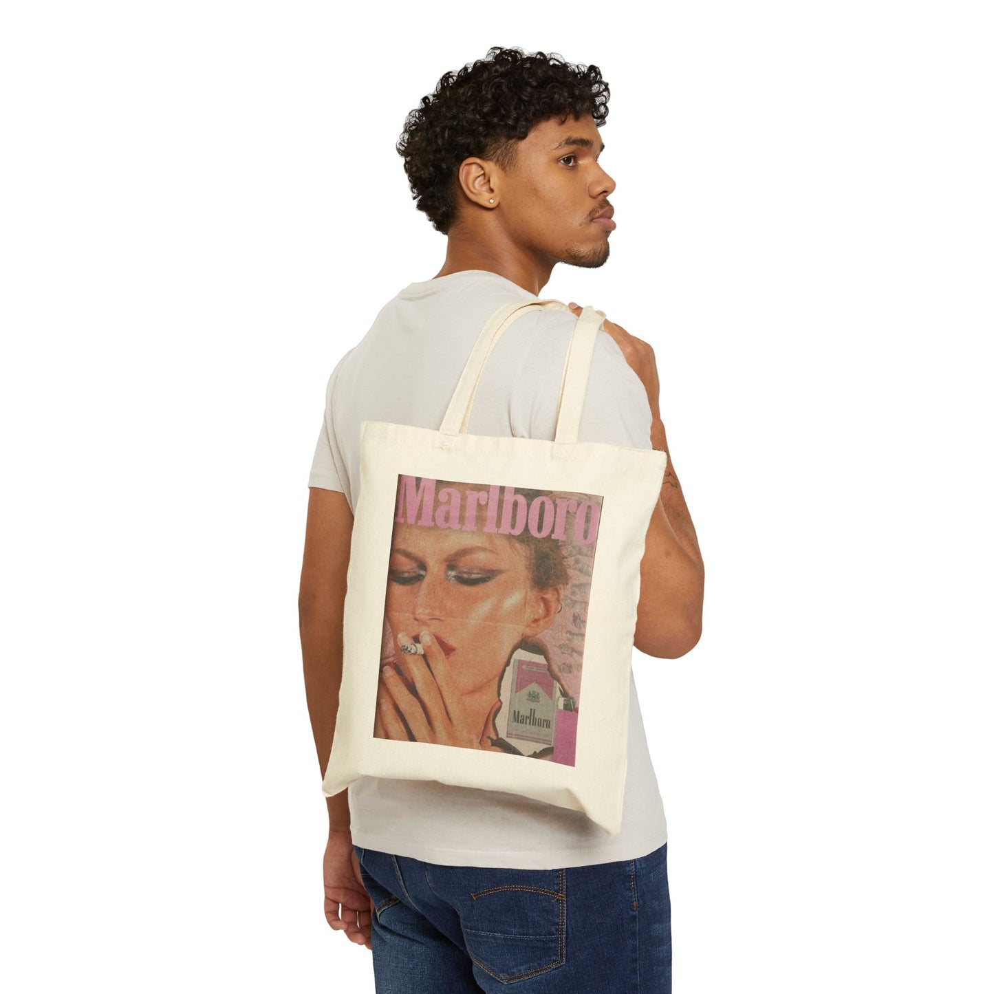 "Marlboro" Canvas Tote Bag