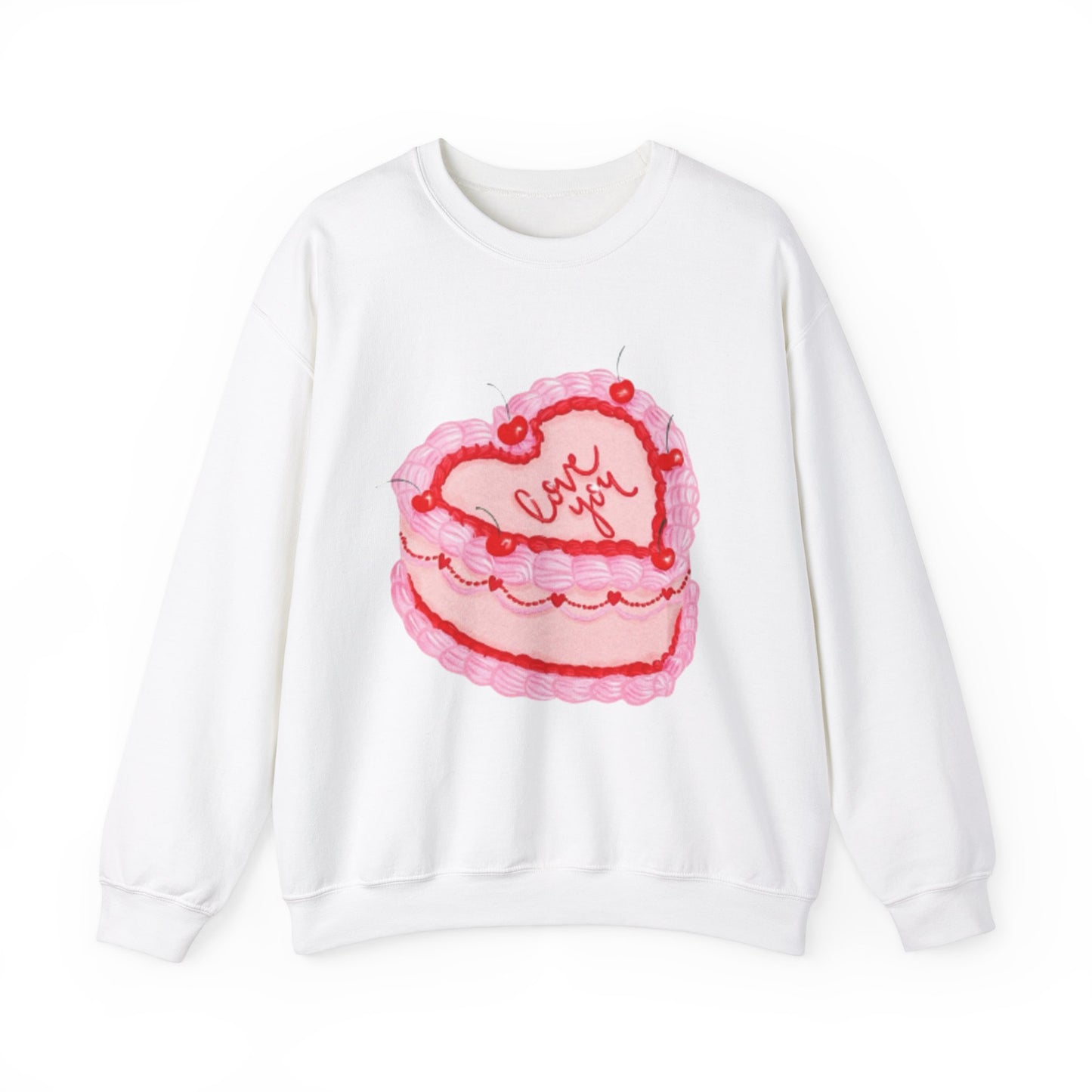 "Love You On Cake™ Crewneck Sweatshirt