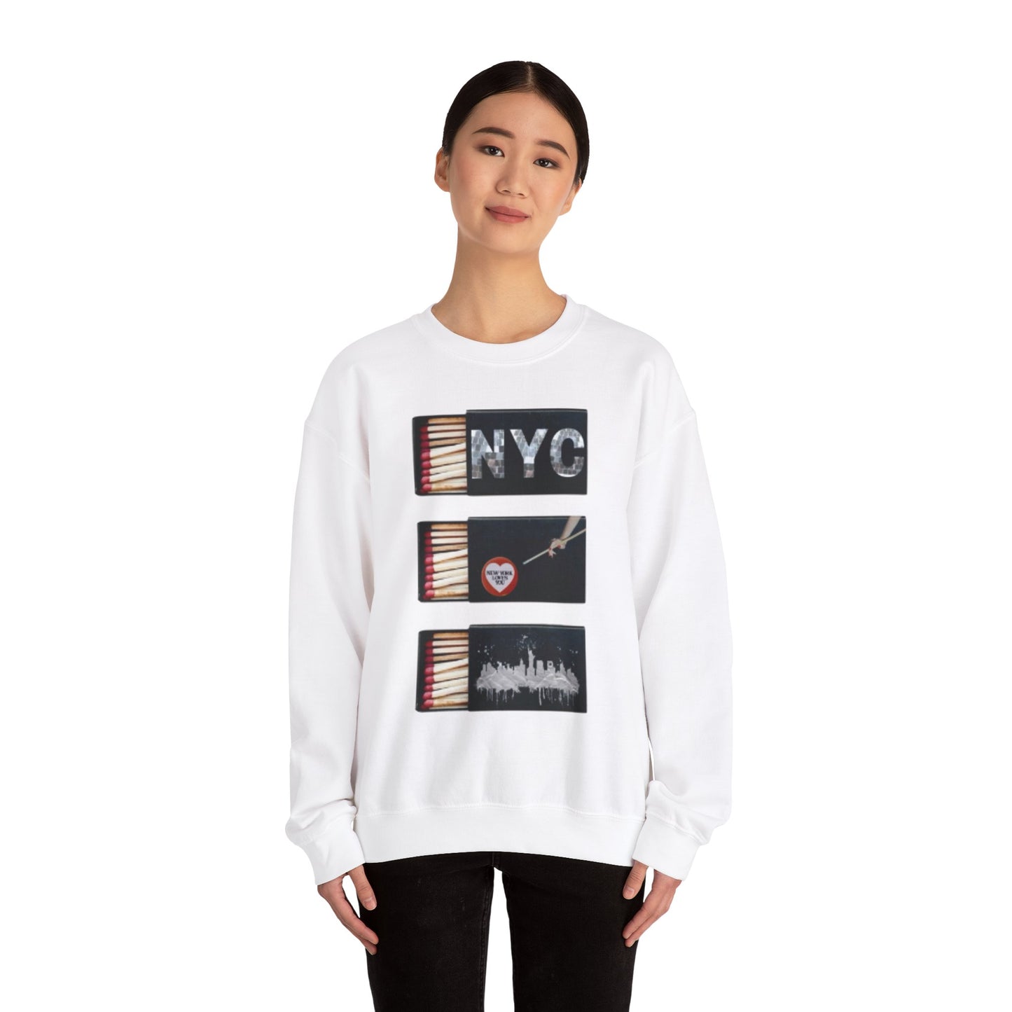 "NYC Matchbox" Crewneck Sweatshirt