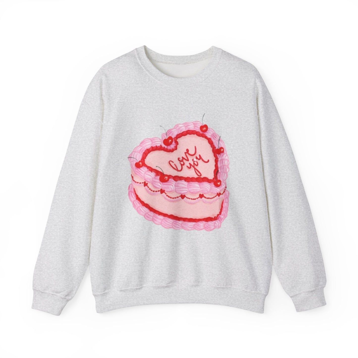 "Love You On Cake™ Crewneck Sweatshirt